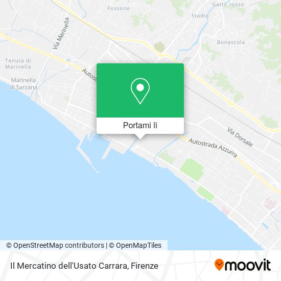 Mappa Il Mercatino dell'Usato Carrara