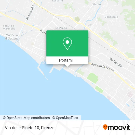 Mappa Via delle Pinete 10