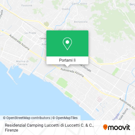 Mappa Residenzial Camping Luccetti di Luccetti C. & C.