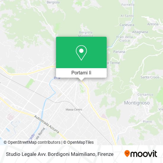 Mappa Studio Legale Avv. Bordigoni Maimiliano
