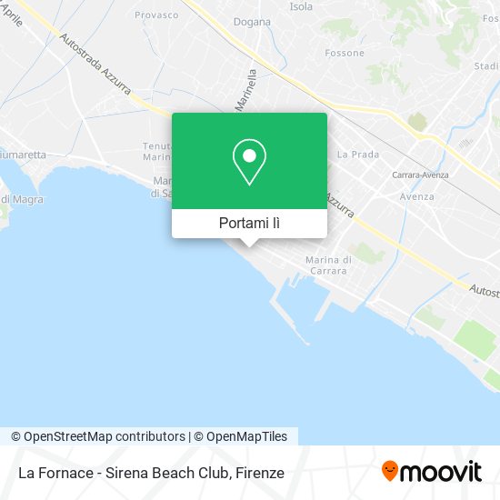Mappa La Fornace - Sirena Beach Club