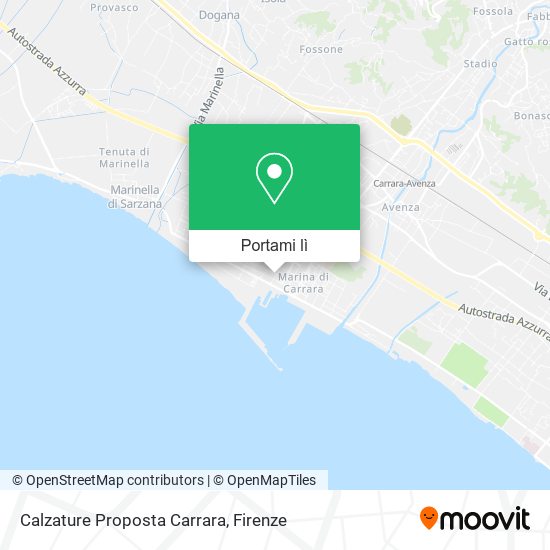 Mappa Calzature Proposta Carrara