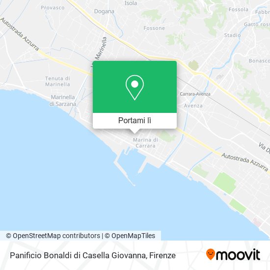 Mappa Panificio Bonaldi di Casella Giovanna