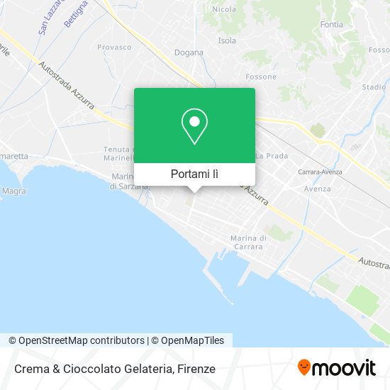 Mappa Crema & Cioccolato Gelateria