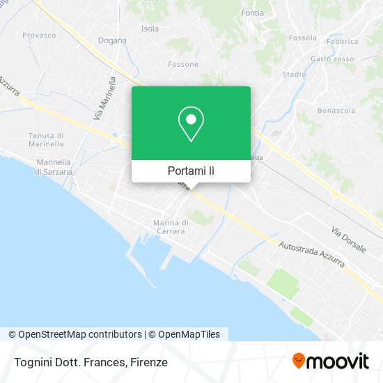 Mappa Tognini Dott. Frances