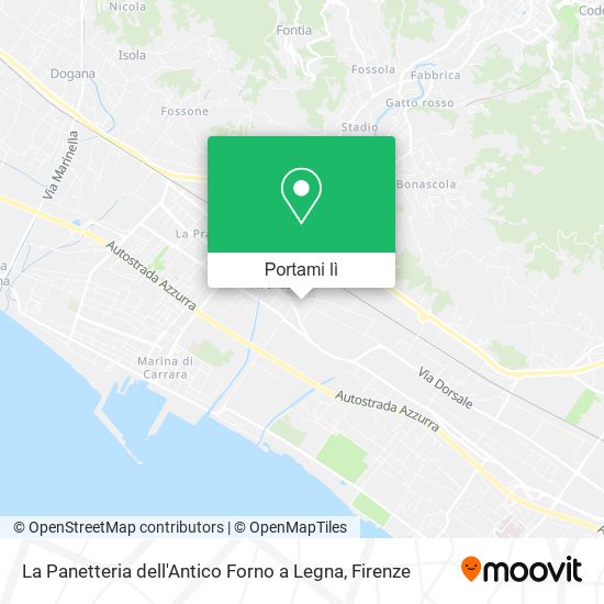 Mappa La Panetteria dell'Antico Forno a Legna
