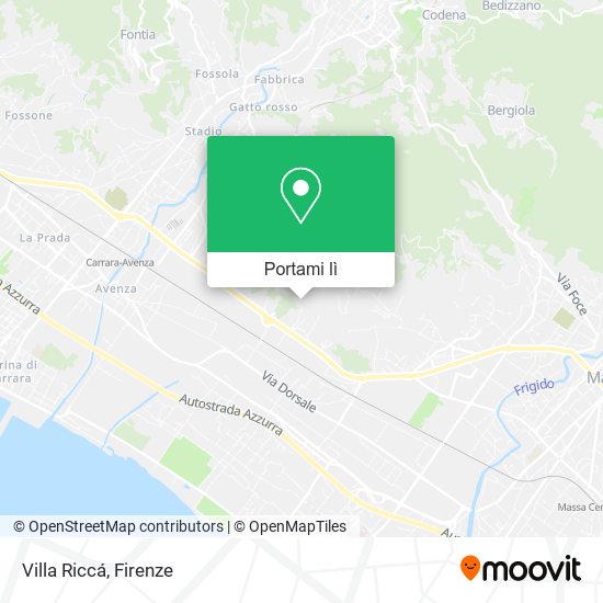 Mappa Villa Riccá