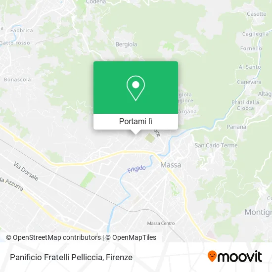 Mappa Panificio Fratelli Pelliccia