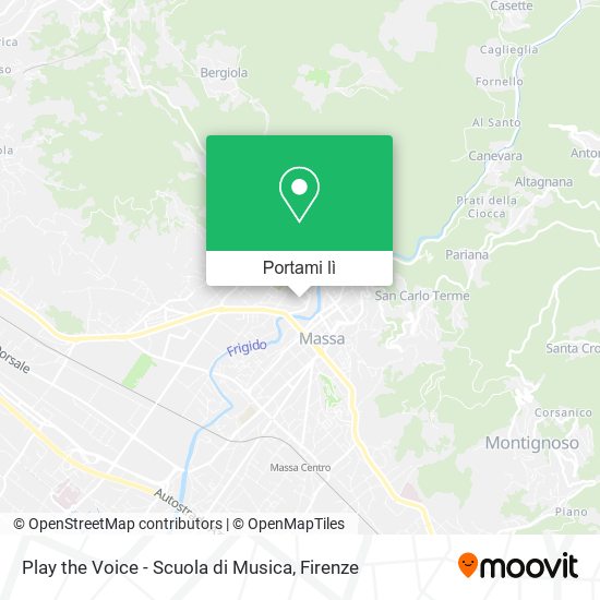 Mappa Play the Voice - Scuola di Musica