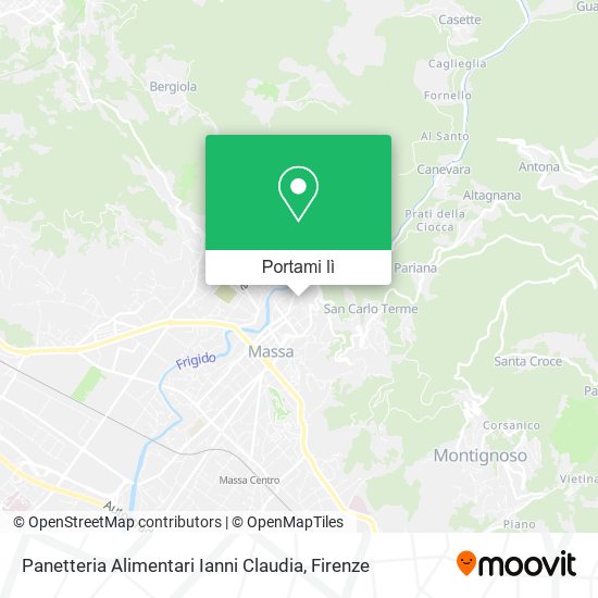 Mappa Panetteria Alimentari Ianni Claudia