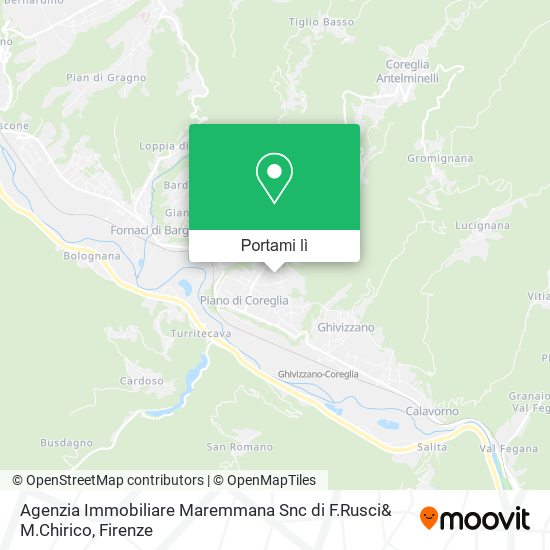 Mappa Agenzia Immobiliare Maremmana Snc di F.Rusci& M.Chirico
