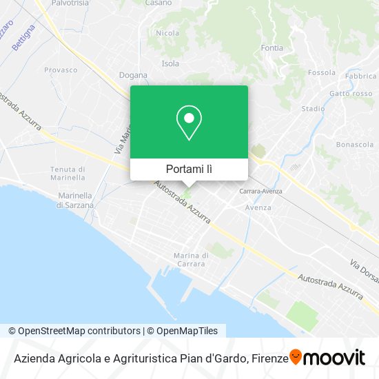 Mappa Azienda Agricola e Agrituristica Pian d'Gardo