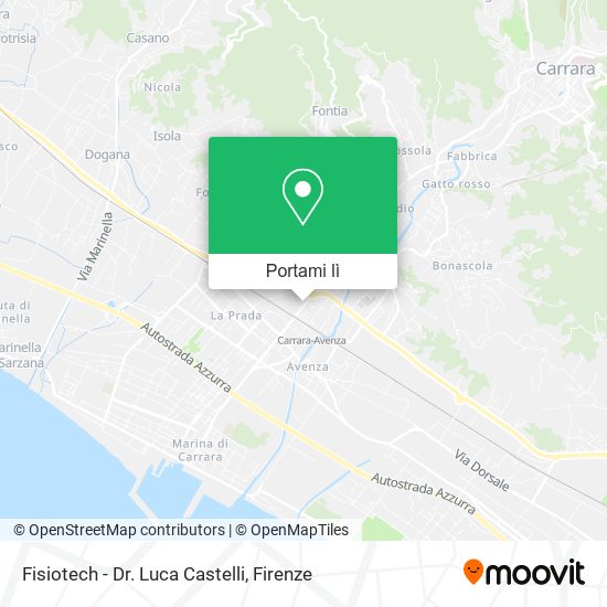 Mappa Fisiotech - Dr. Luca Castelli