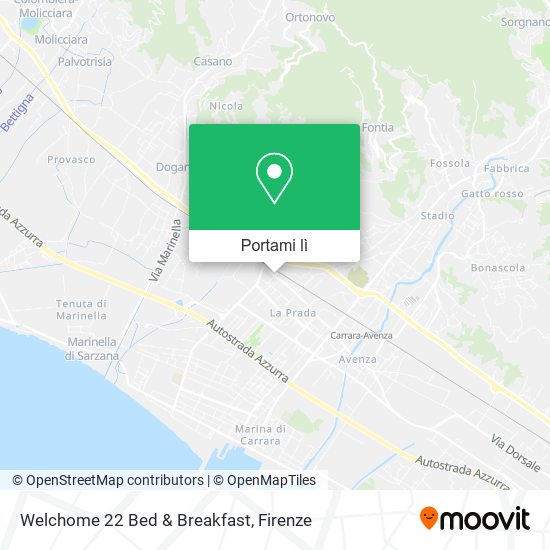 Mappa Welchome 22 Bed & Breakfast