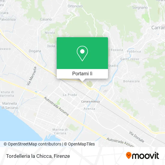 Mappa Tordelleria la Chicca