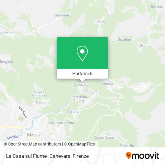Mappa La Casa sul Fiume- Canevara