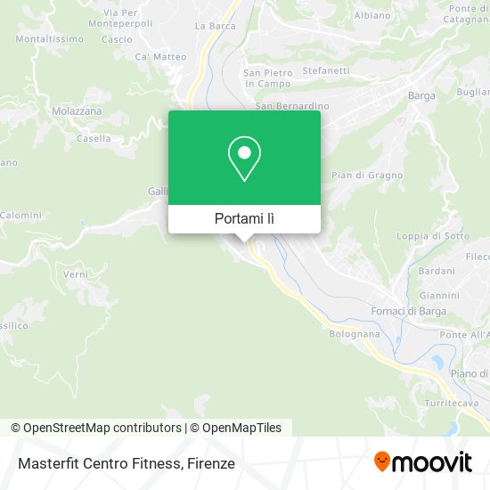 Mappa Masterfit Centro Fitness