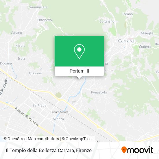 Mappa Il Tempio della Bellezza Carrara