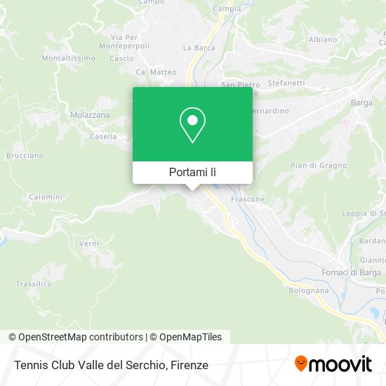 Mappa Tennis Club Valle del Serchio