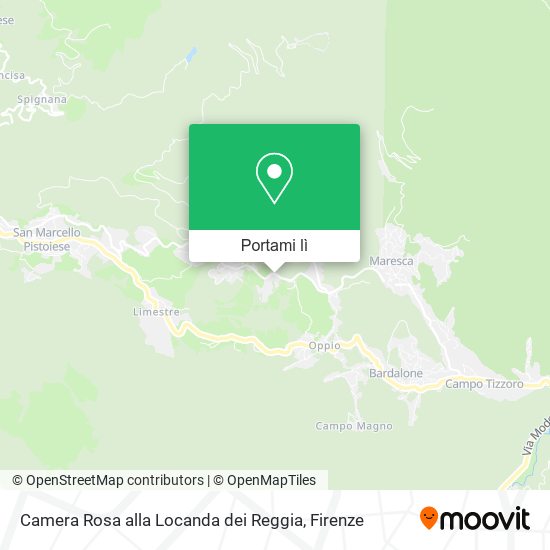 Mappa Camera Rosa alla Locanda dei Reggia
