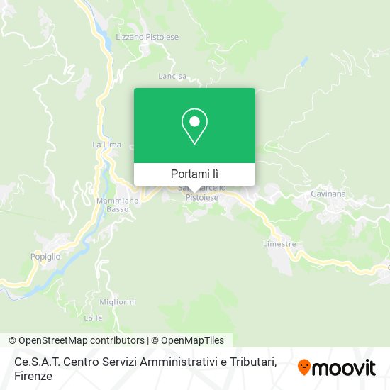 Mappa Ce.S.A.T. Centro Servizi Amministrativi e Tributari