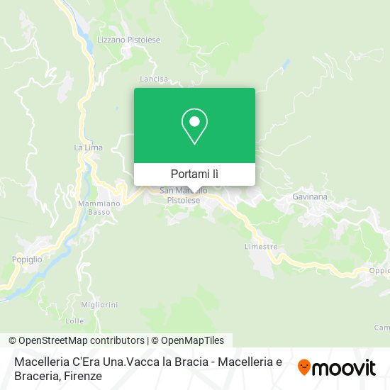 Mappa Macelleria C'Era Una.Vacca la Bracia - Macelleria e Braceria