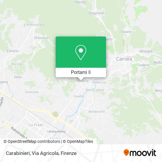 Mappa Carabinieri, Via Agricola