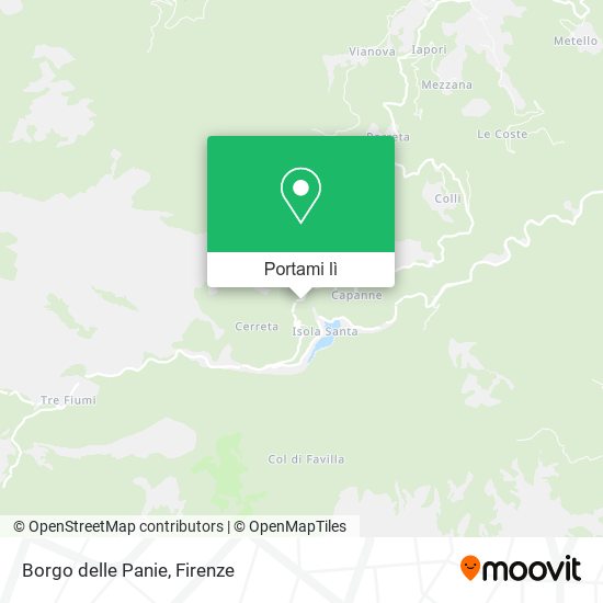 Mappa Borgo delle Panie