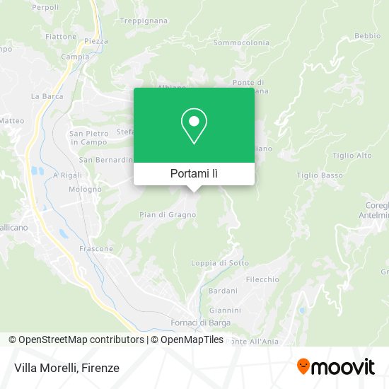 Mappa Villa Morelli