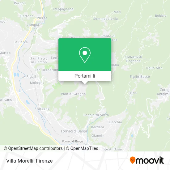 Mappa Villa Morelli