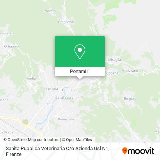 Mappa Sanità Pubblica Veterinaria C / o Azienda Usl N1
