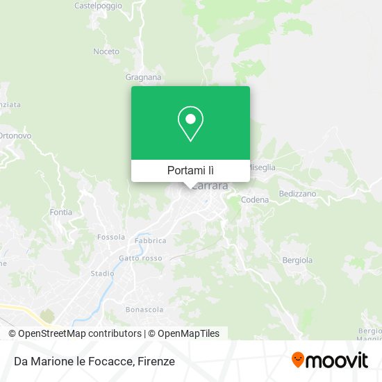Mappa Da Marione le Focacce
