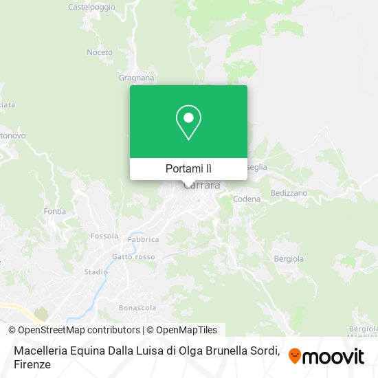 Mappa Macelleria Equina Dalla Luisa di Olga Brunella Sordi