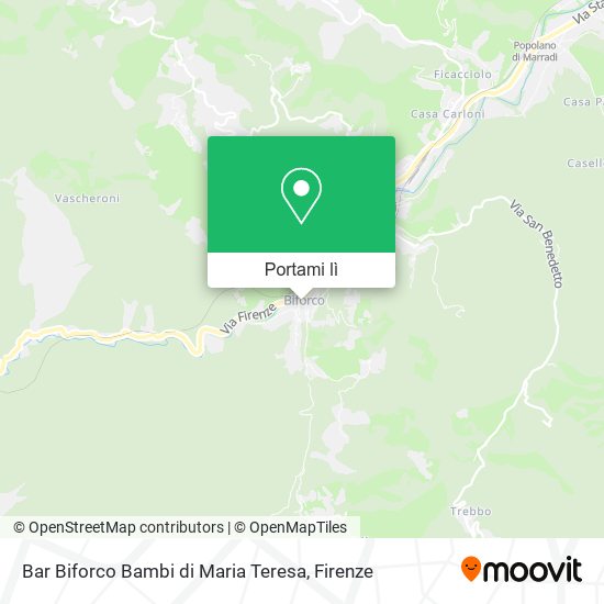 Mappa Bar Biforco Bambi di Maria Teresa