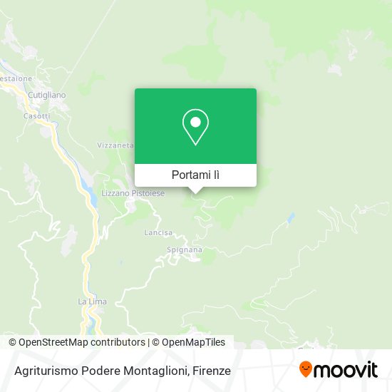 Mappa Agriturismo Podere Montaglioni