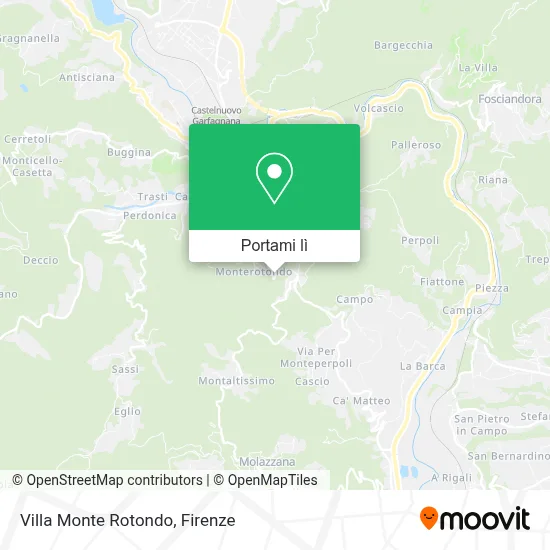 Mappa Villa Monte Rotondo