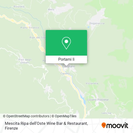 Mappa Mescita Ripa dell'Oste Wine Bar & Restaurant
