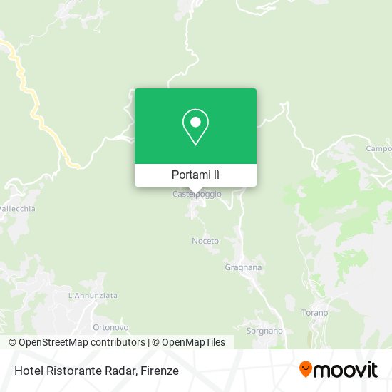Mappa Hotel Ristorante Radar