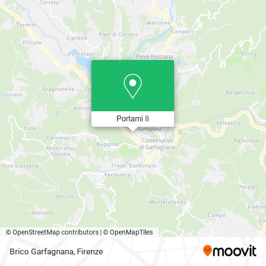 Mappa Brico Garfagnana