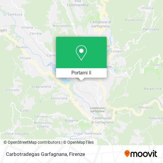 Mappa Carbotradegas Garfagnana