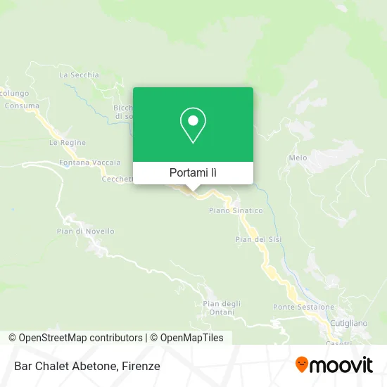 Mappa Bar Chalet Abetone