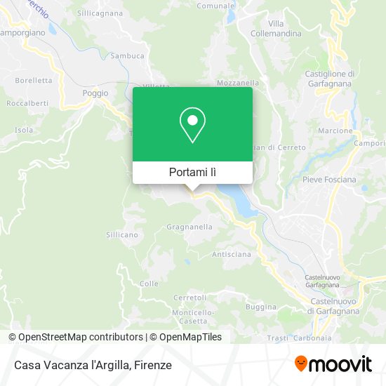 Mappa Casa Vacanza l'Argilla