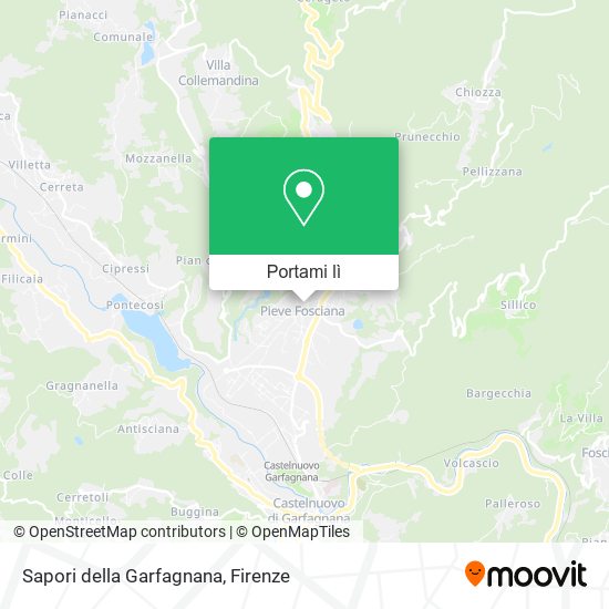 Mappa Sapori della Garfagnana