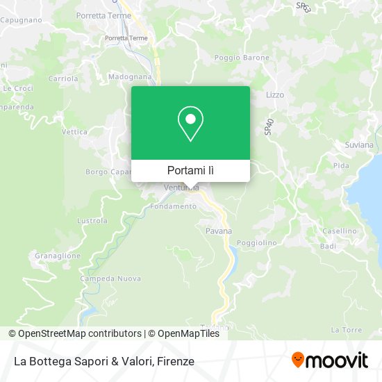 Mappa La Bottega Sapori & Valori