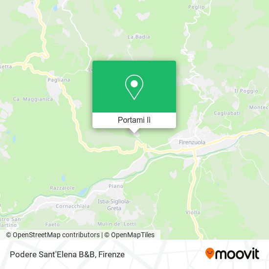 Mappa Podere Sant'Elena B&B