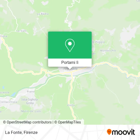 Mappa La Fonte