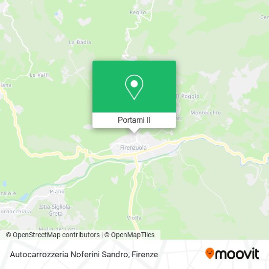 Mappa Autocarrozzeria Noferini Sandro