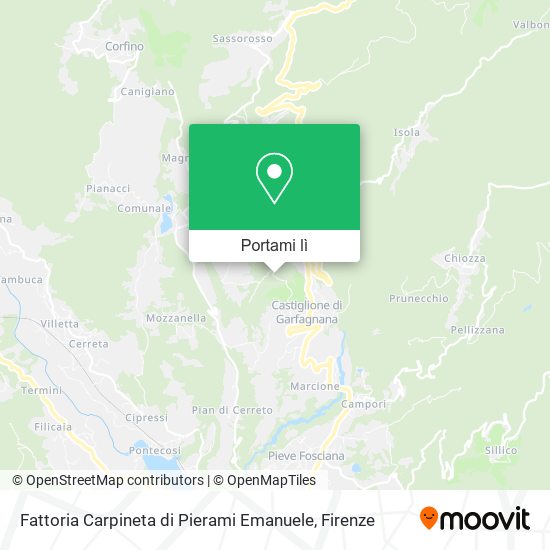 Mappa Fattoria Carpineta di Pierami Emanuele