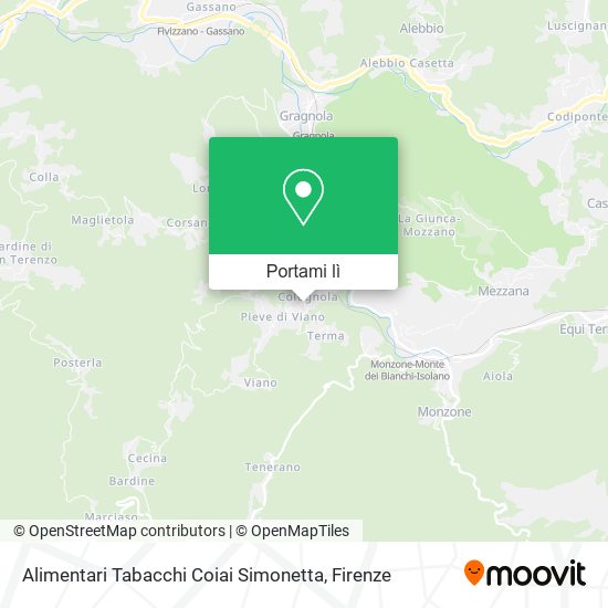 Mappa Alimentari Tabacchi Coiai Simonetta