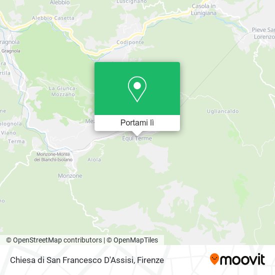 Mappa Chiesa di San Francesco D'Assisi
